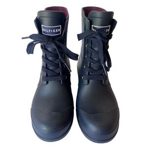 Tommy Hilfiger Women's Waterproof Boots Blue SY‎ Size 7